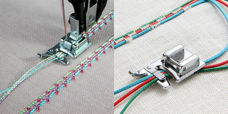elna縫紉機裝飾線壓布腳